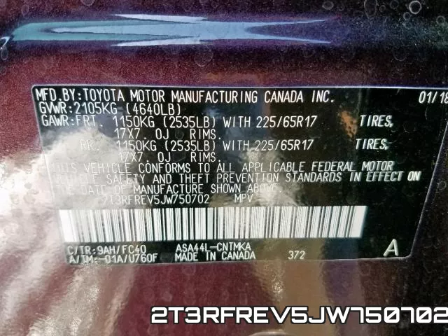 2T3RFREV5JW750702 фото 2
