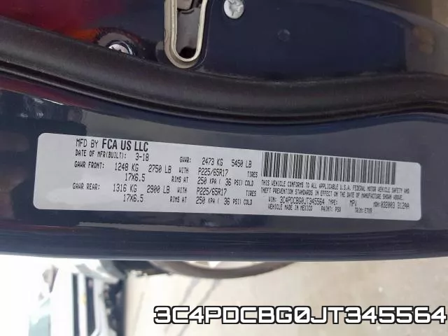 3C4PDCBG0JT345564 фото 2
