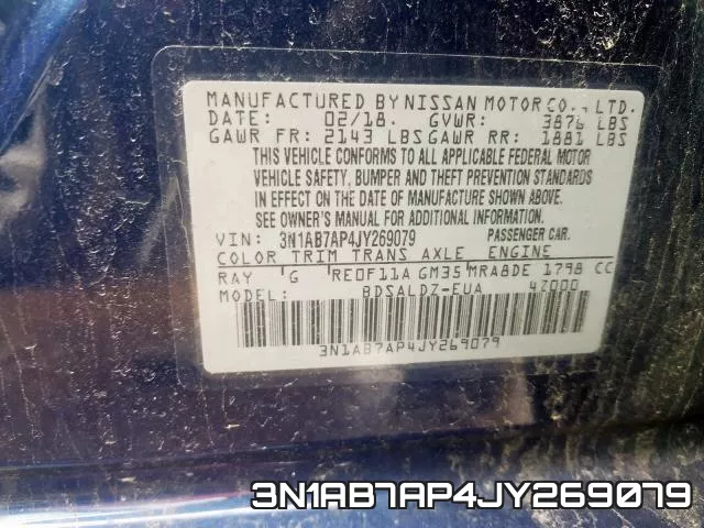 3N1AB7AP4JY269079 фото 2