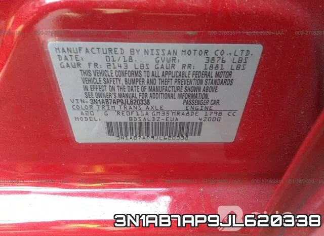 3N1AB7AP9JL620338 фото 7