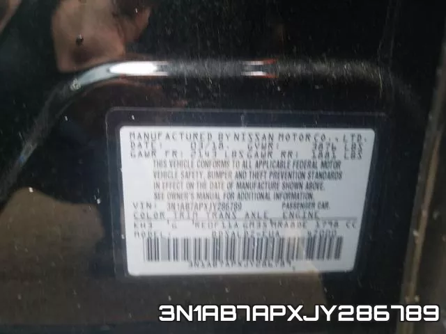 3N1AB7APXJY286789 фото 2