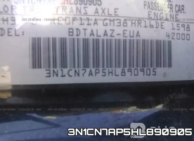 3N1CN7AP5HL890905 фото 10