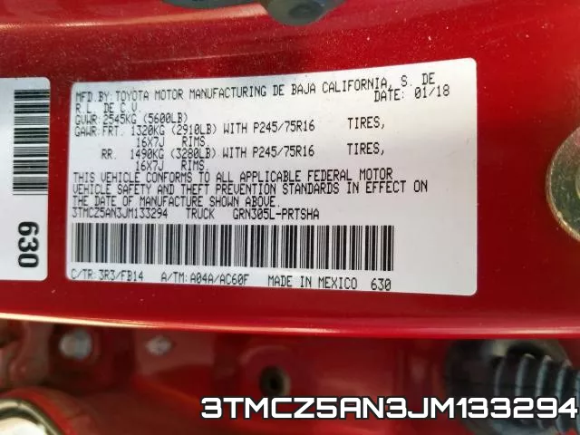 3TMCZ5AN3JM133294 фото 2