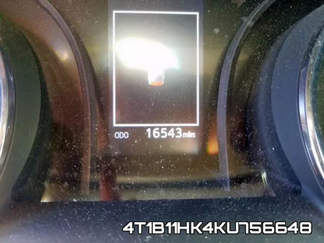 4T1B11HK4KU756648 фото 9