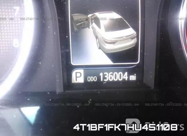 4T1BF1FK7HU451108 фото 8