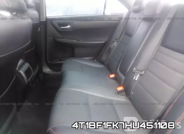 4T1BF1FK7HU451108 фото 9