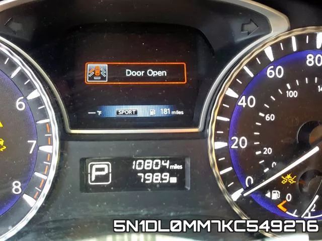 5N1DL0MM7KC549276 фото 7