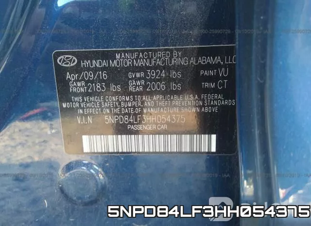 5NPD84LF3HH054375 фото 10