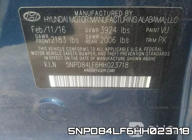 5NPD84LF6HH023718 фото 10