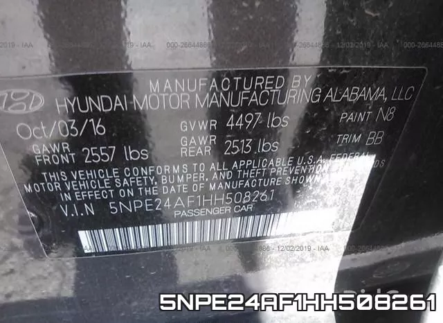 5NPE24AF1HH508261 фото 8