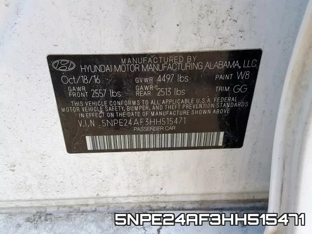 5NPE24AF3HH515471 фото 2