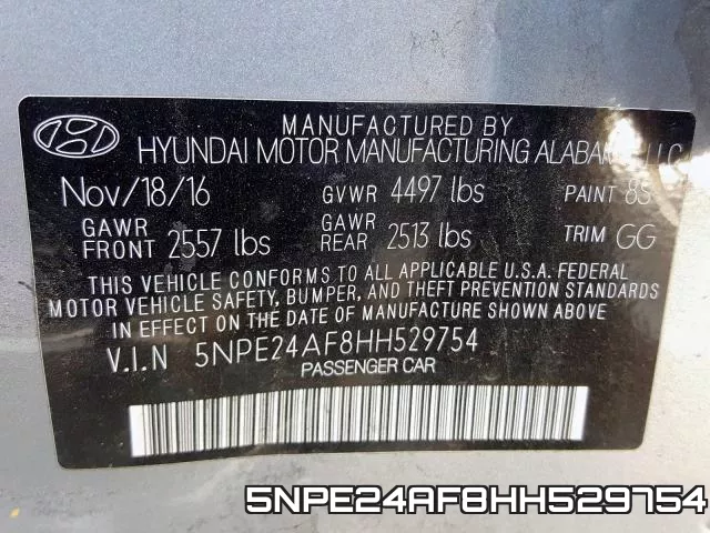 5NPE24AF8HH529754 фото 2