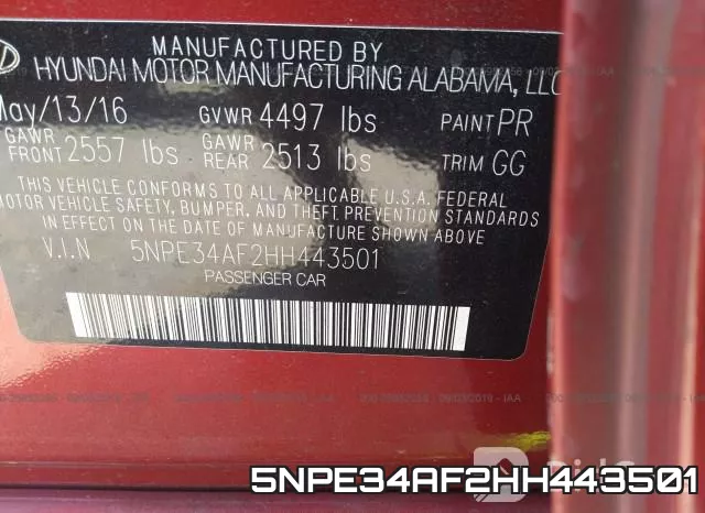 5NPE34AF2HH443501 фото 10