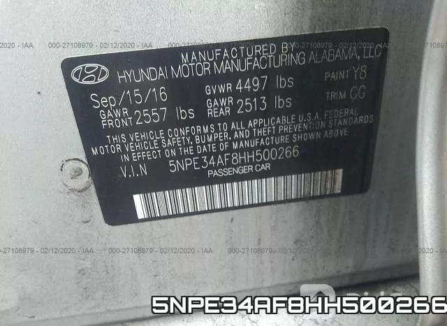 5NPE34AF8HH500266 фото 4