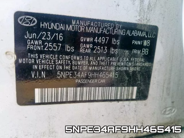 5NPE34AF9HH465415 фото 2