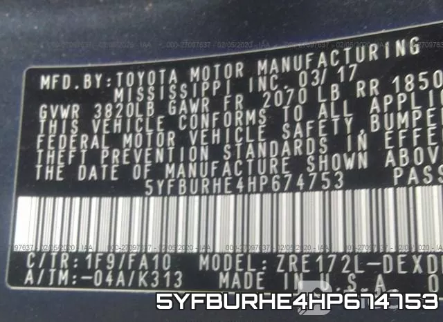 5YFBURHE4HP674753 фото 6
