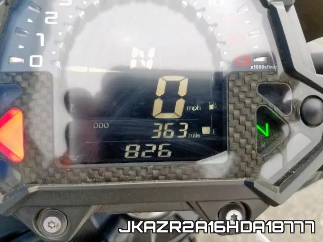 JKAZR2A16HDA18777 фото 9