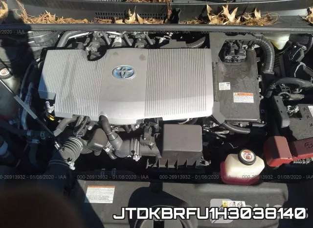 JTDKBRFU1H3038140 фото 2