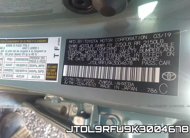 JTDL9RFU9K3004678 фото 10