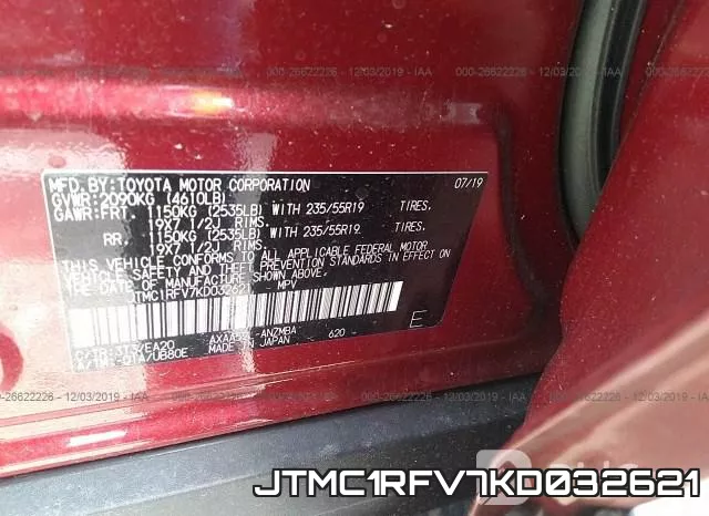 JTMC1RFV7KD032621 фото 5