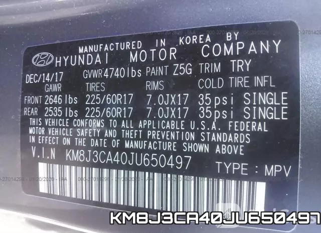 KM8J3CA40JU650497 фото 10