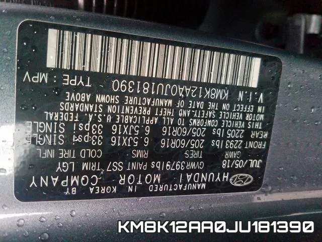 KM8K12AA0JU181390 фото 2
