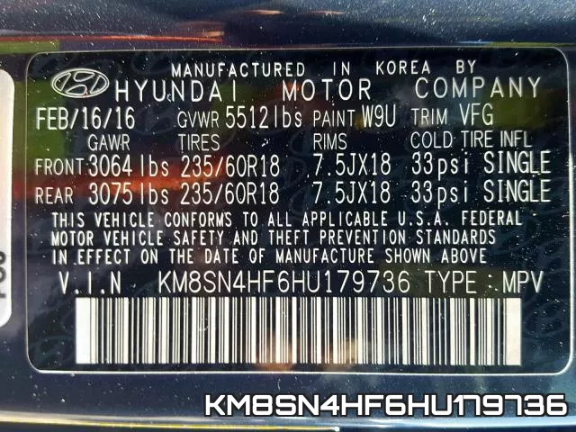KM8SN4HF6HU179736 фото 2