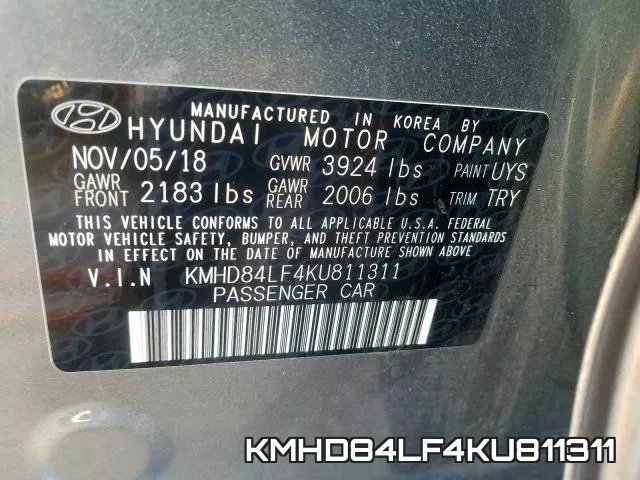 KMHD84LF4KU811311 фото 2