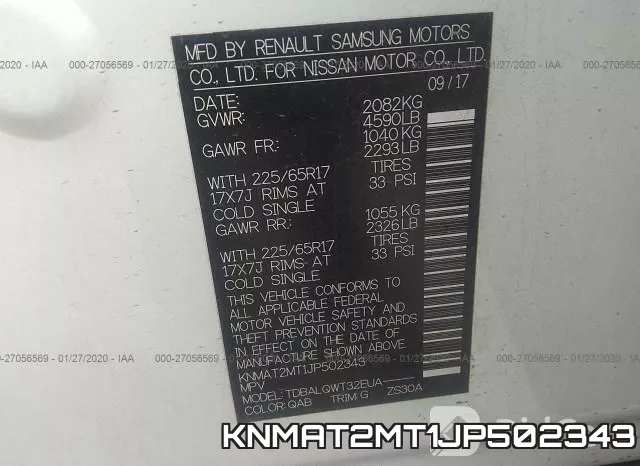 KNMAT2MT1JP502343 фото 10