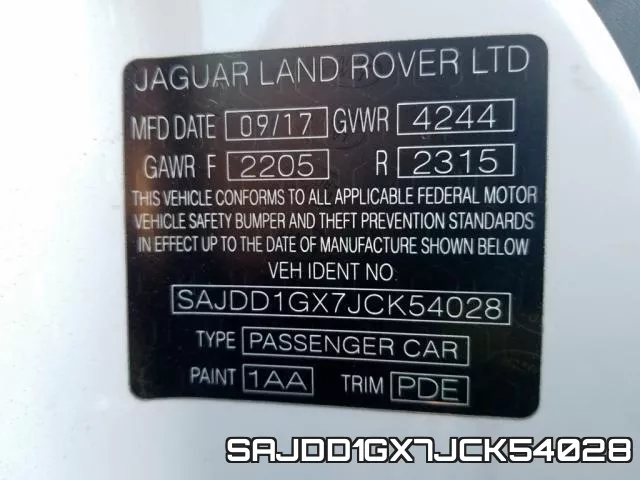 SAJDD1GX7JCK54028 фото 3