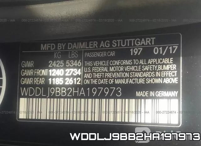 WDDLJ9BB2HA197973 фото 10