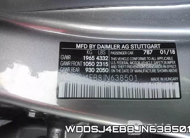 WDDSJ4EB8JN638501 фото 6