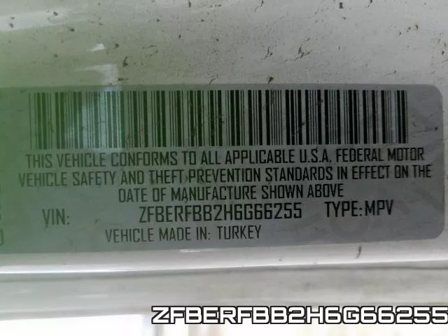 ZFBERFBB2H6G66255 фото 2