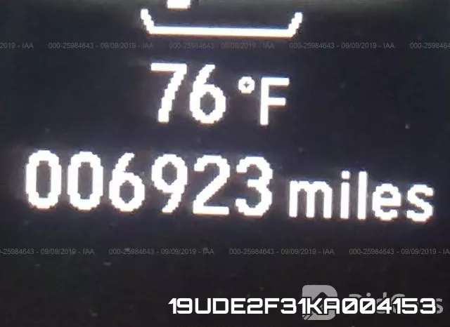 19UDE2F31KA004153 фото 8