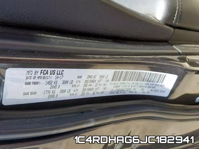 1C4RDHAG6JC182941 фото 2
