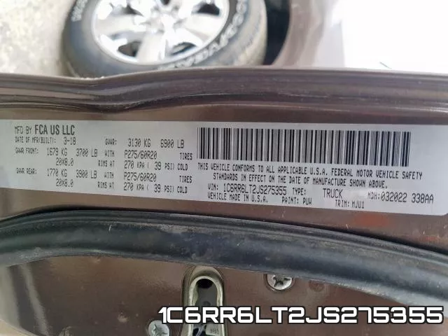 1C6RR6LT2JS275355 фото 2
