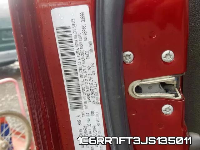 1C6RR7FT3JS135011 фото 2