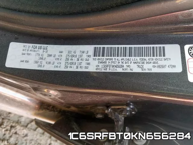 1C6SRFBT0KN656284 фото 2