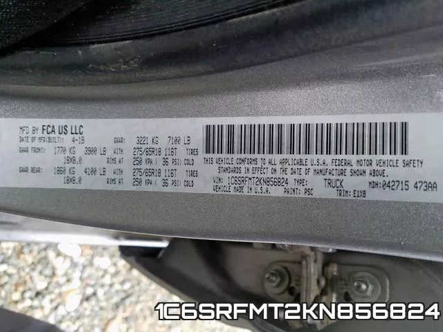 1C6SRFMT2KN856824 фото 2