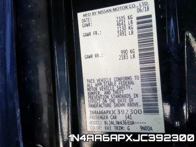 1N4AA6APXJC392300 фото 2