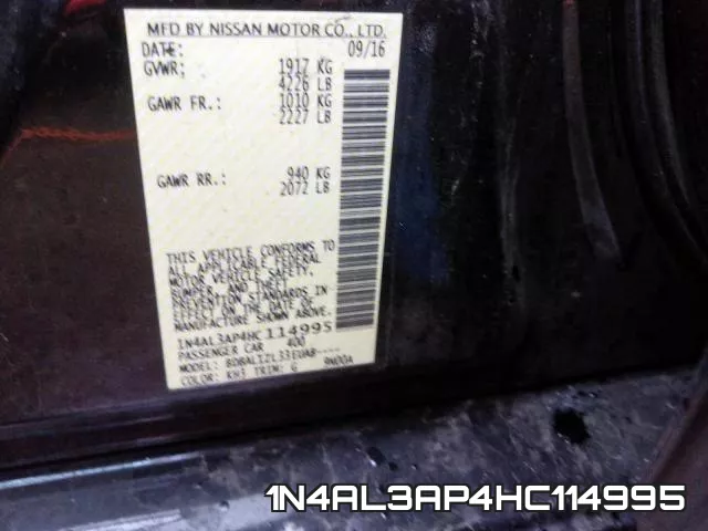 1N4AL3AP4HC114995 фото 2