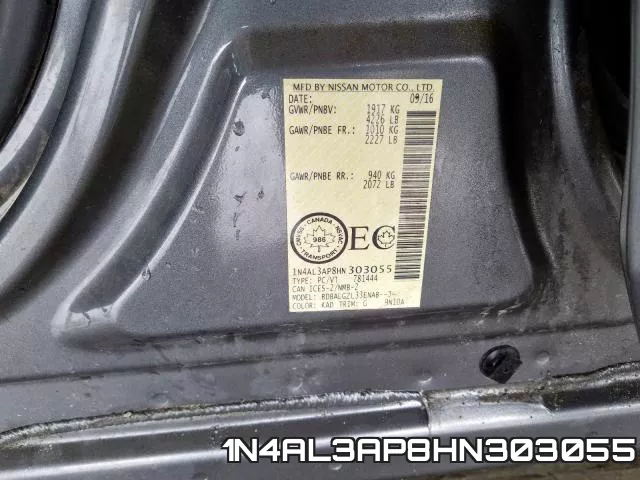 1N4AL3AP8HN303055 фото 2