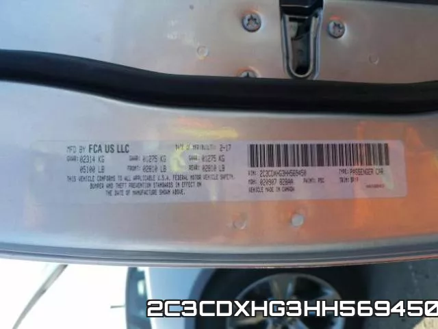2C3CDXHG3HH569450 фото 2