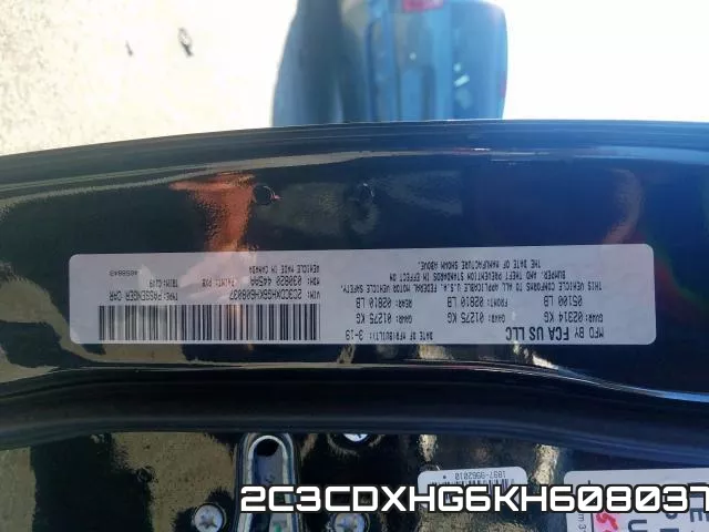 2C3CDXHG6KH608037 фото 2