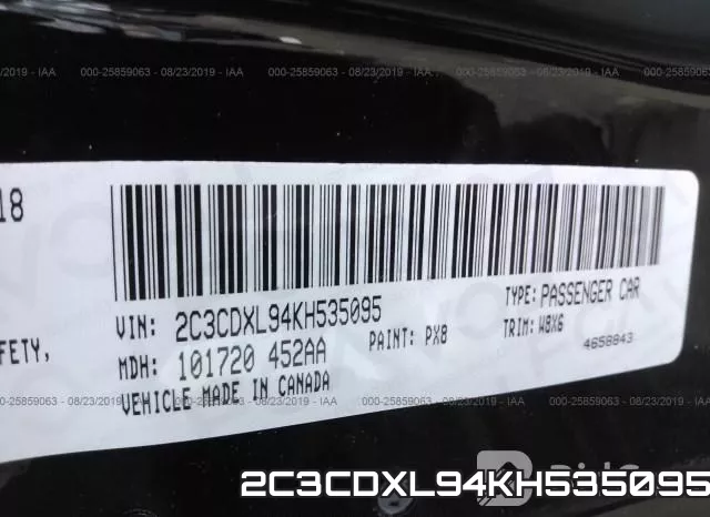 2C3CDXL94KH535095 фото 8