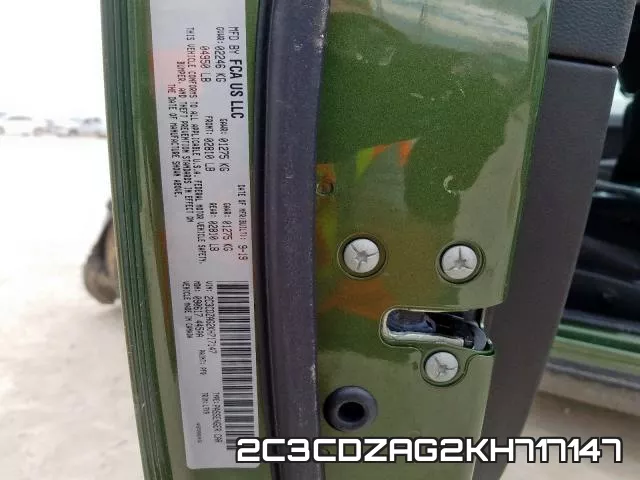 2C3CDZAG2KH717147 фото 2