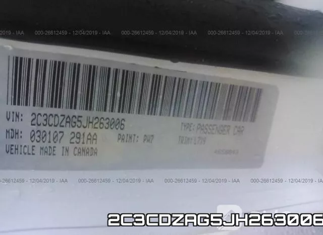 2C3CDZAG5JH263006 фото 10