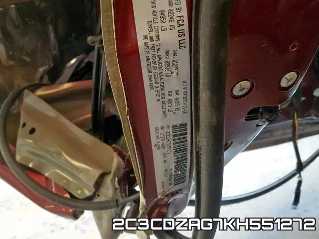 2C3CDZAG7KH551272 фото 2