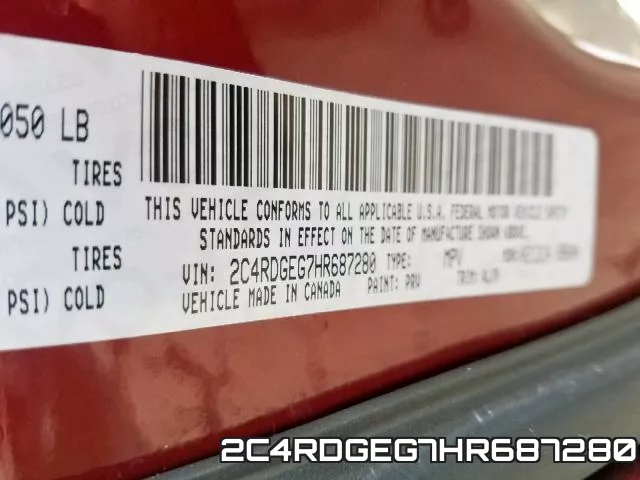 2C4RDGEG7HR687280 фото 2