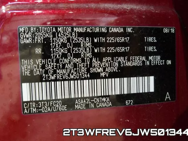 2T3WFREV6JW501344 фото 2